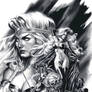 Black and white Lady Death