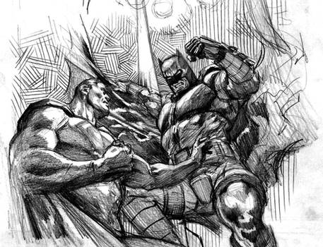 Superman vs. Batman rough