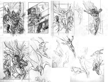 Roughs for Superman TLFoK 3