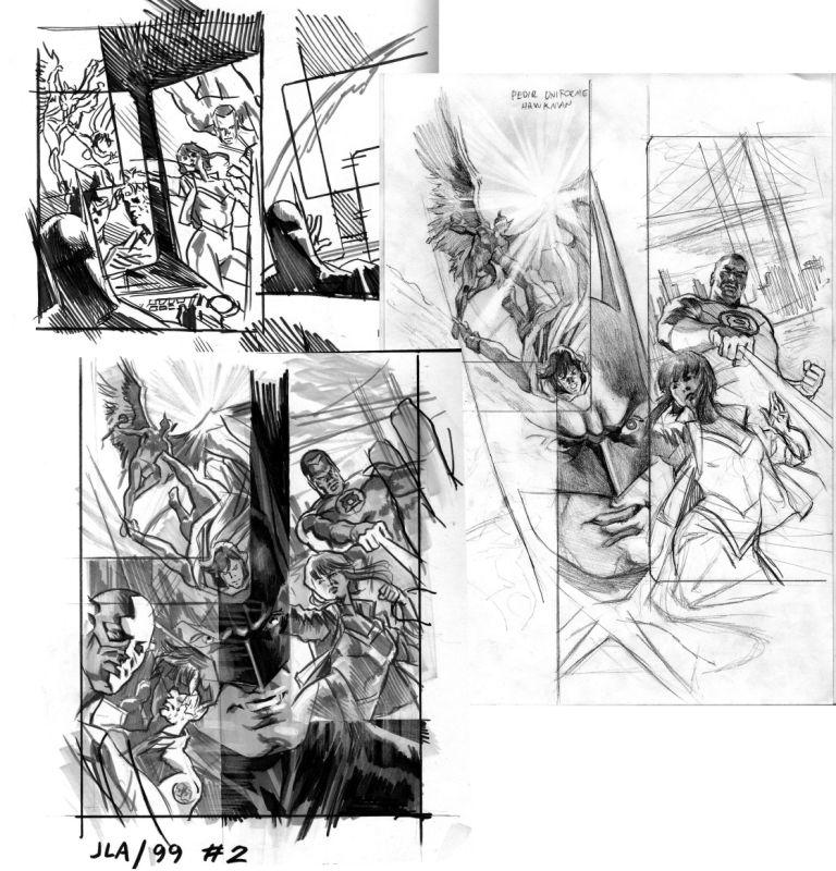 roughs for JLA99 2