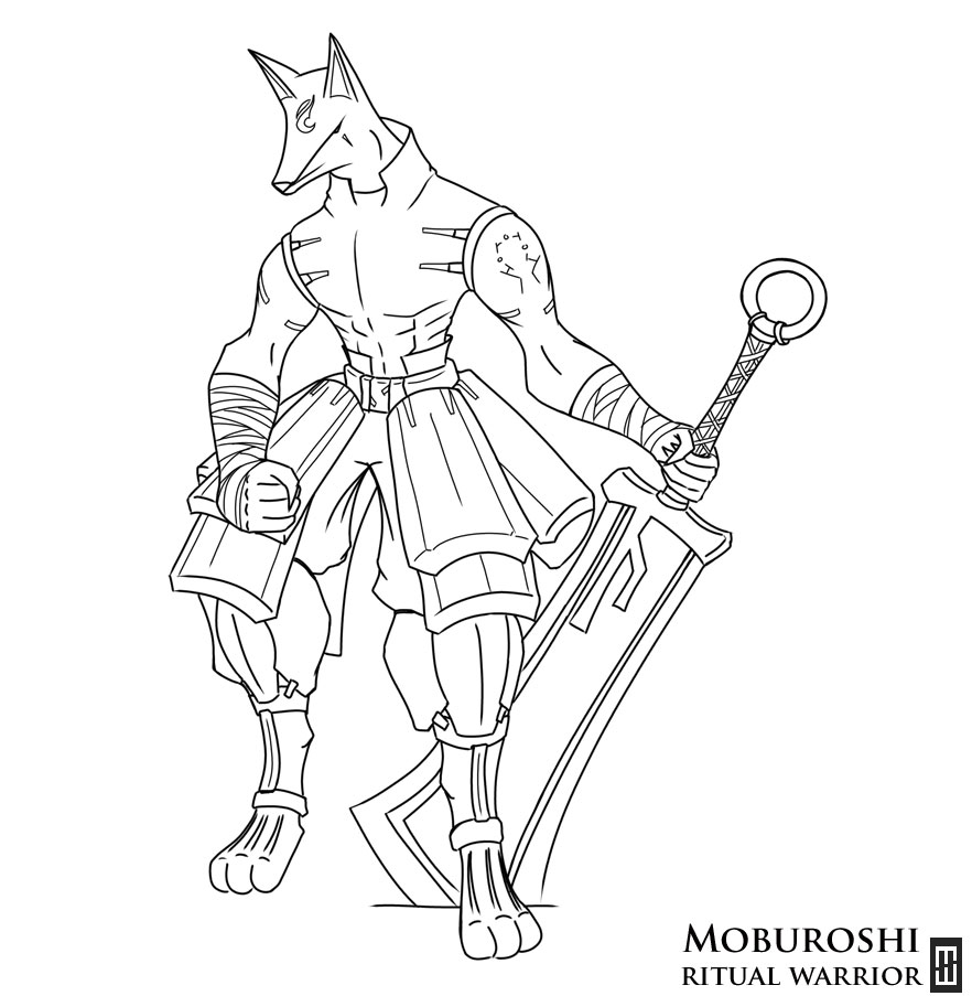 Moburoshi -line art