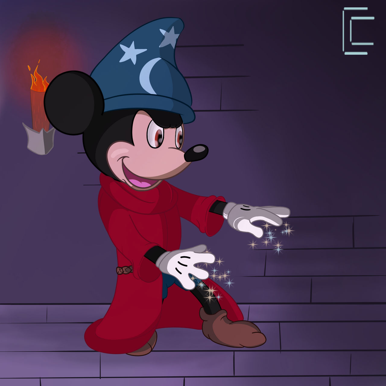 Sorcerer Mickey by CatsbyCorbin on DeviantArt