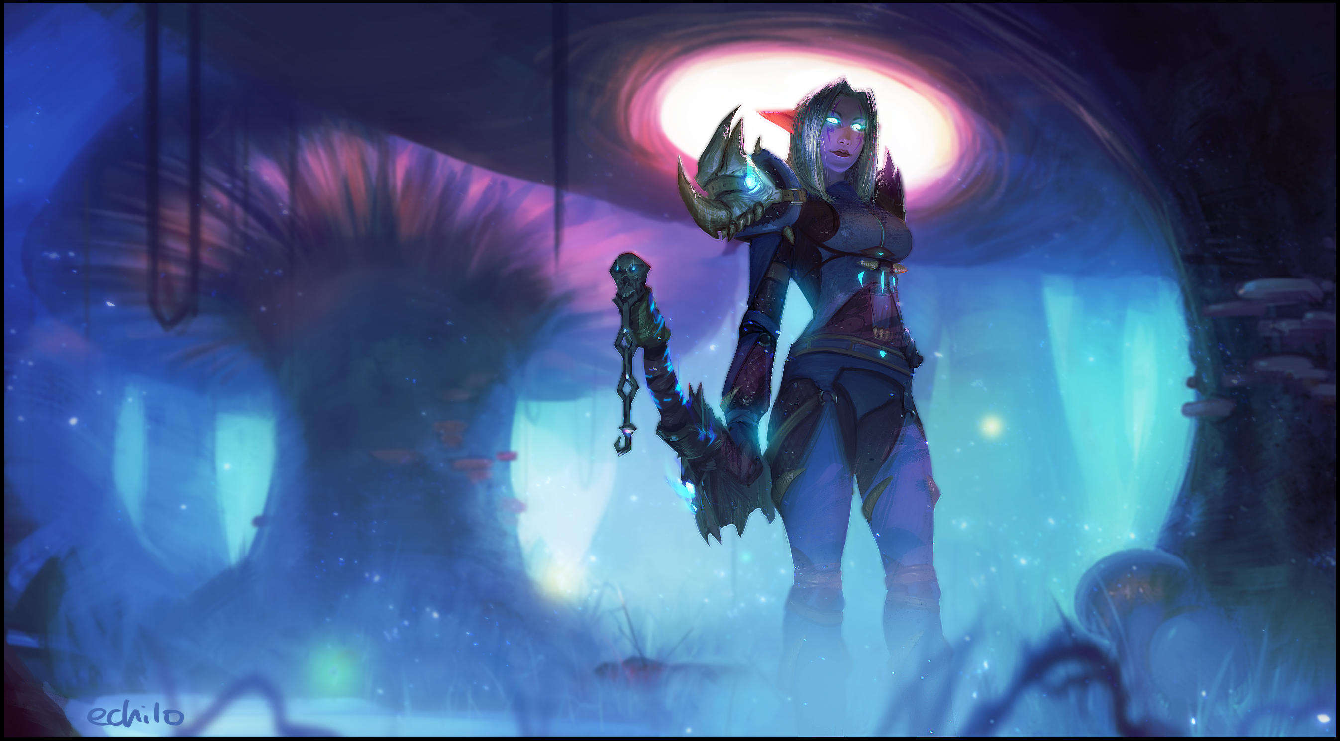 Comm Night Elf Hunter By Echilo On DeviantArt