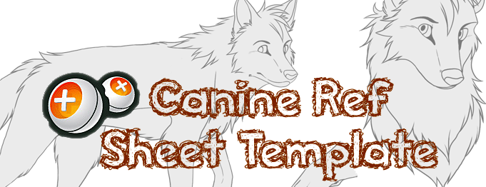 Female/Male Canine Ref Sheet Template by Mousewren on DeviantArt