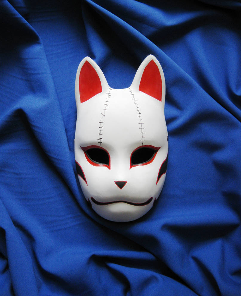 Японская маска кошки. Китсуне маска Анбу. Маска Кицунэ Анбу. Наруто в маске Анбу.
