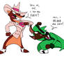 Weasel fight