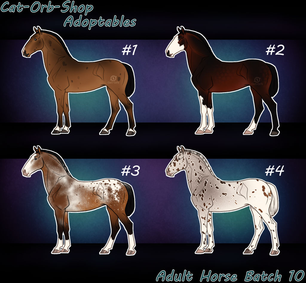 Horse Adoptable Adult Batch - 10