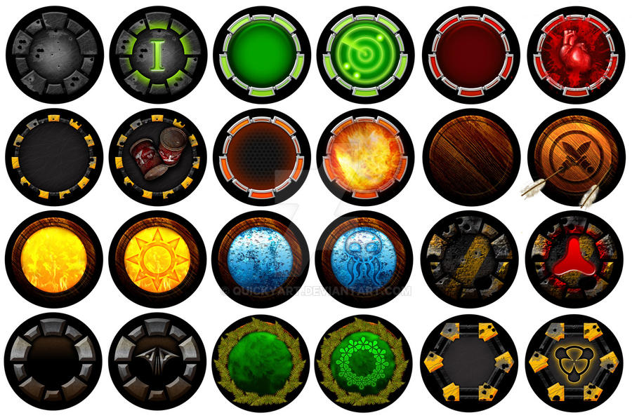 Button and Token Development Pack by quickyart on DeviantArt