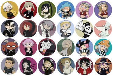 Soul Eater Buttons