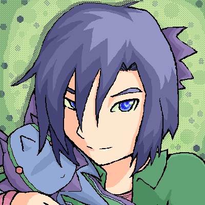 kouichi with a Cerubimon doll