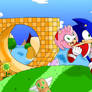 Sonic and Amy visit Green Hill