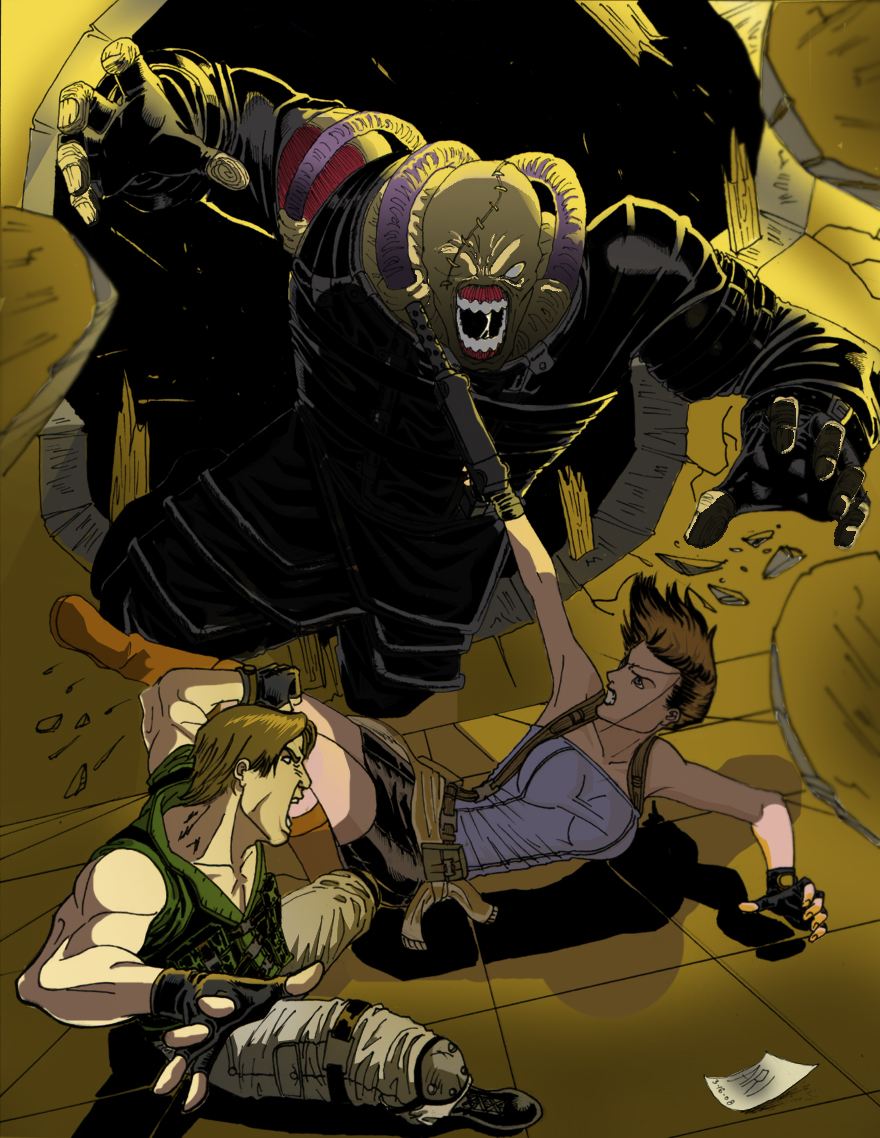 Resident Evil Panel 5 Colored