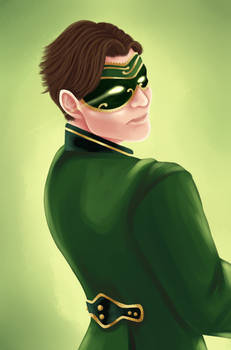 Masquerade Green Lantern (Back View)