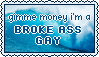 stamp: broke ass gay