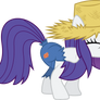 Rarity scratches herself