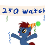 Thanks for 250 watchers