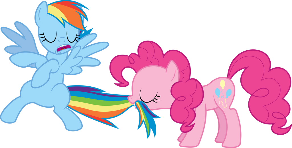 Pinkie Pie tastes the Rainbow