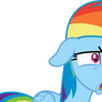 Very shocked Rainbow Dash