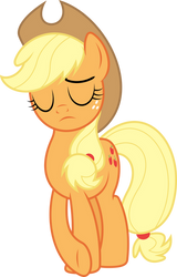 Applejack cries on the inside