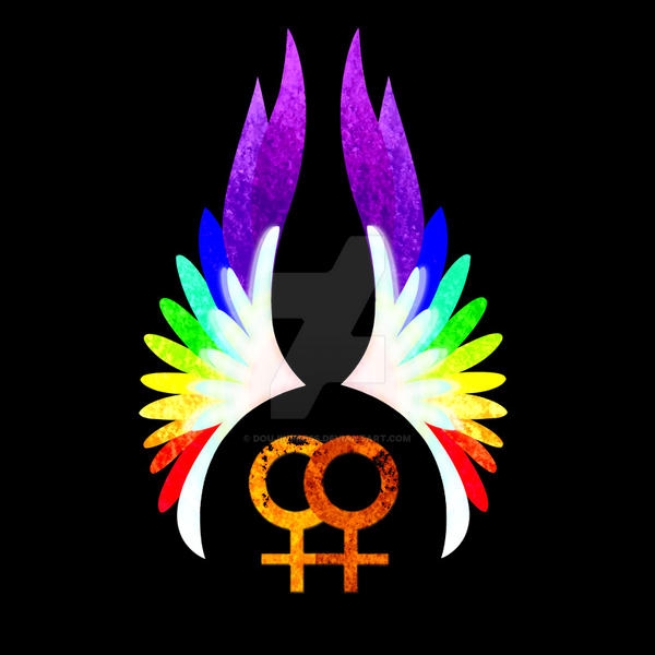 Lesbian Pride Wings