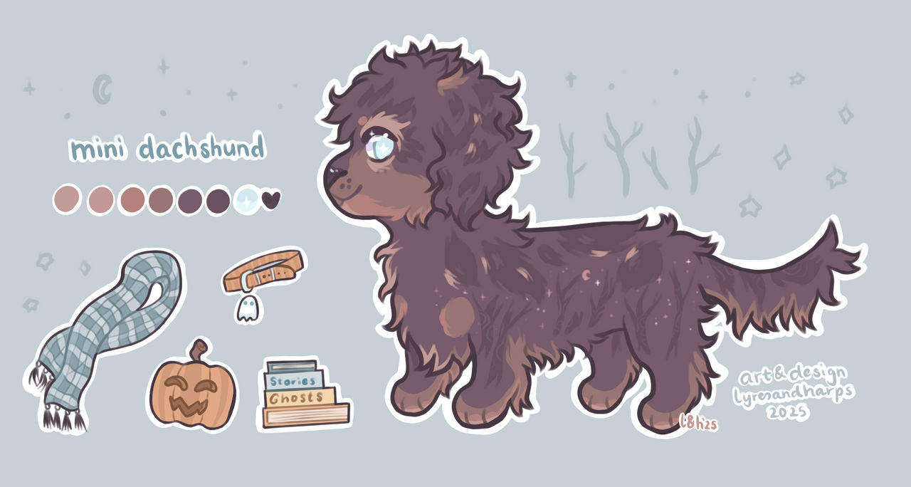 spooky forest dachshund - open now flatsale