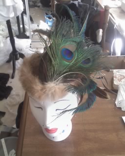 Peacock Fur Hat