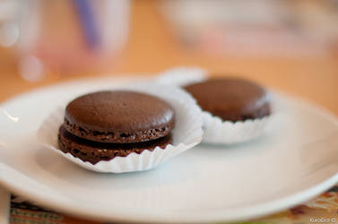 Chocolate Macaroons by KuroDot
