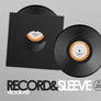 Record and Sleeves PSD