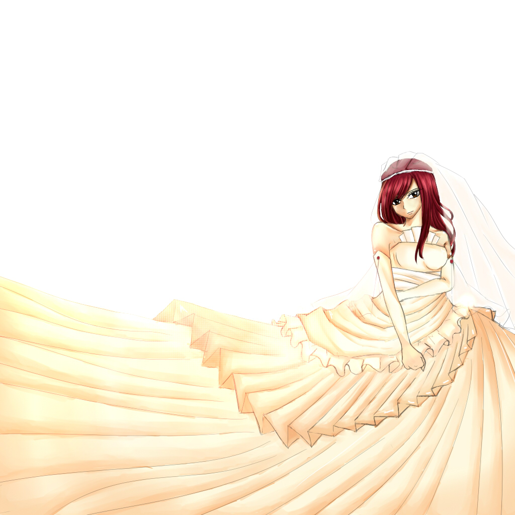 Erza in Wedding Dress