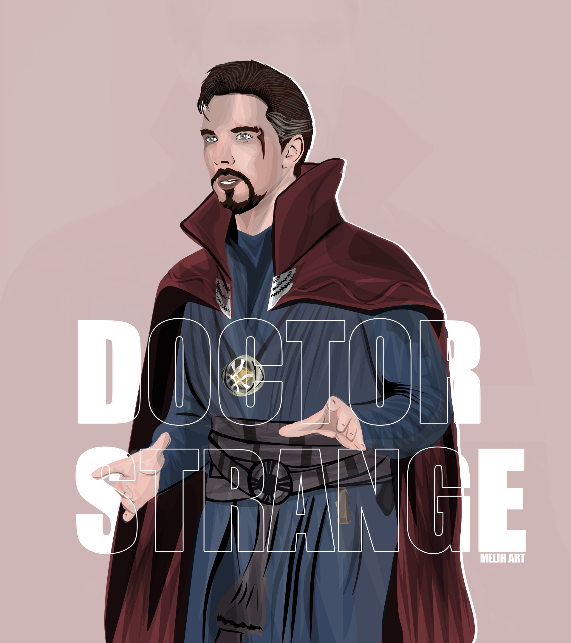 Doctor Strange Vector Art by melihart1 on DeviantArt