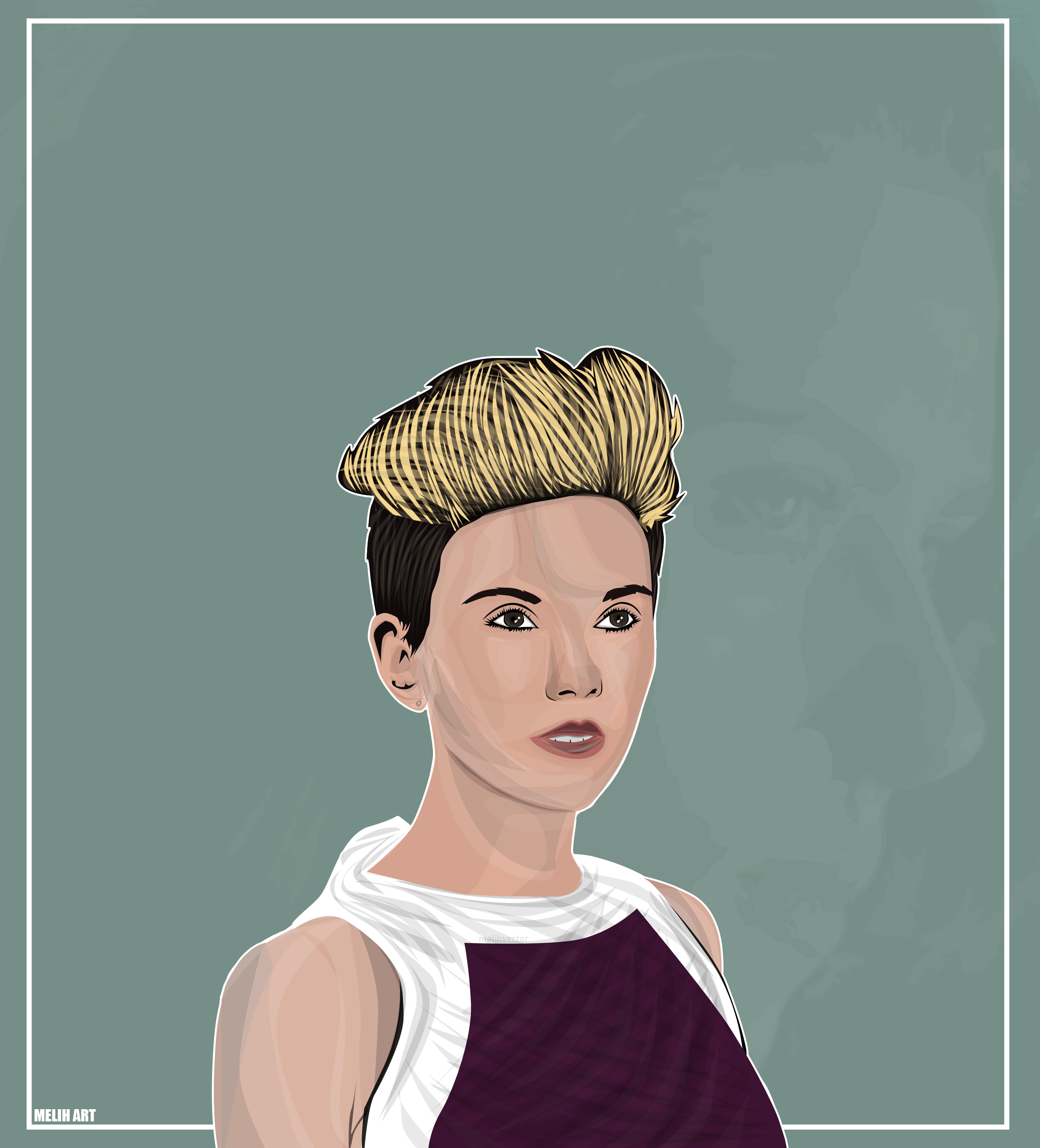 Scarlett Johansson Vector by melihart1 on DeviantArt