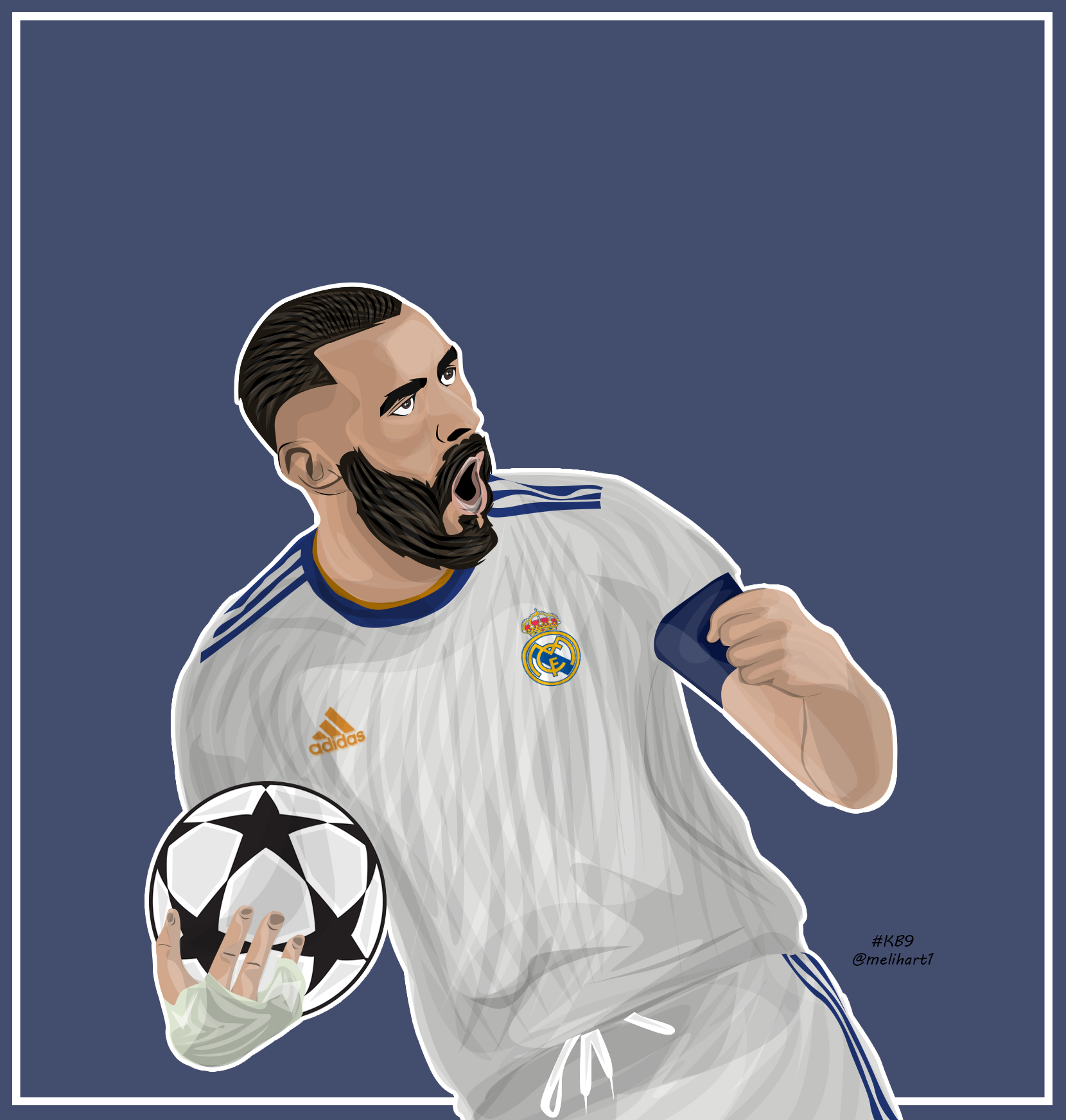 Karim Benzema Vector Art by melihart1 on DeviantArt