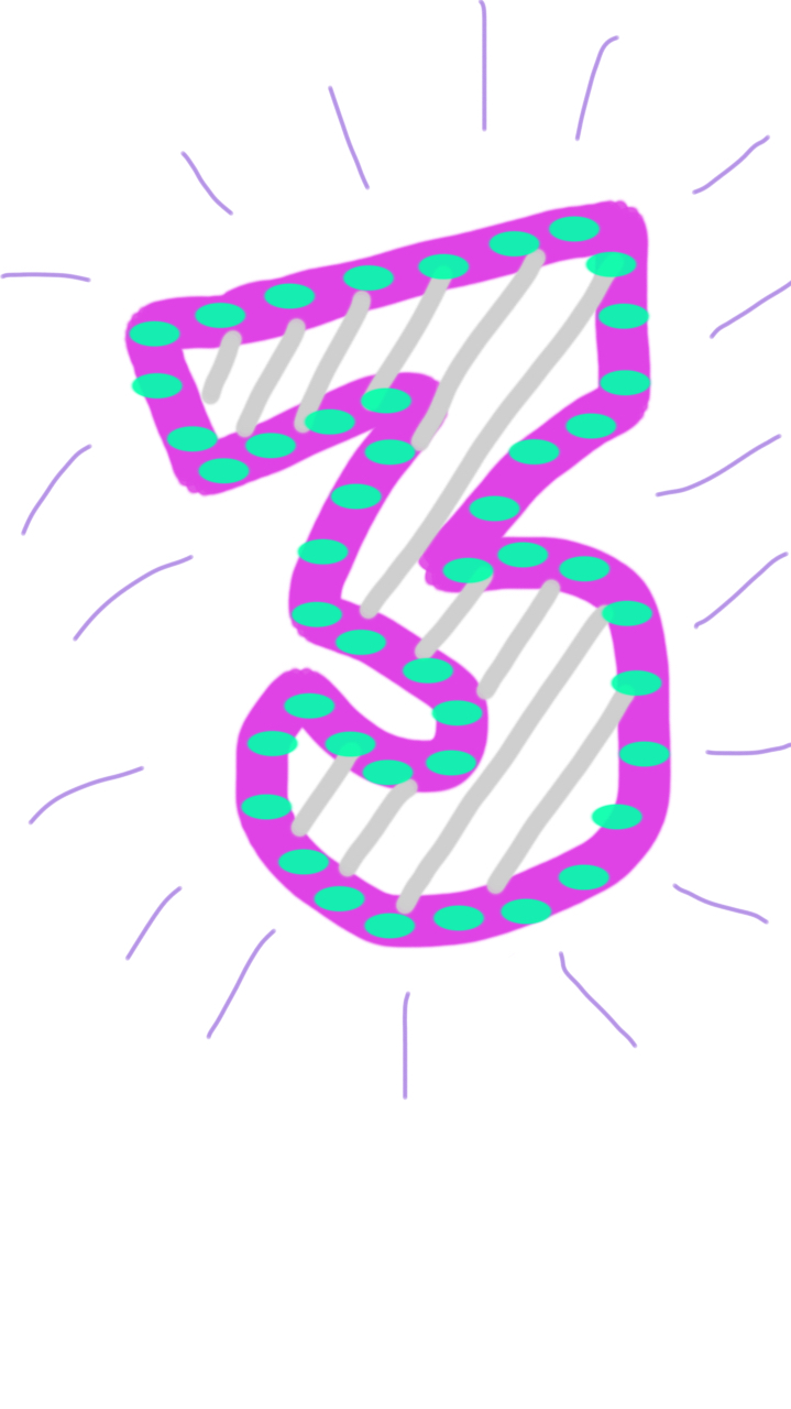 how to draw 3 number