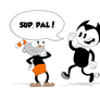 CupHead and Bendy