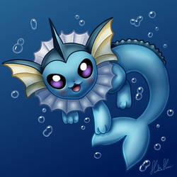 Chibi Eeveelution: Vaporeon