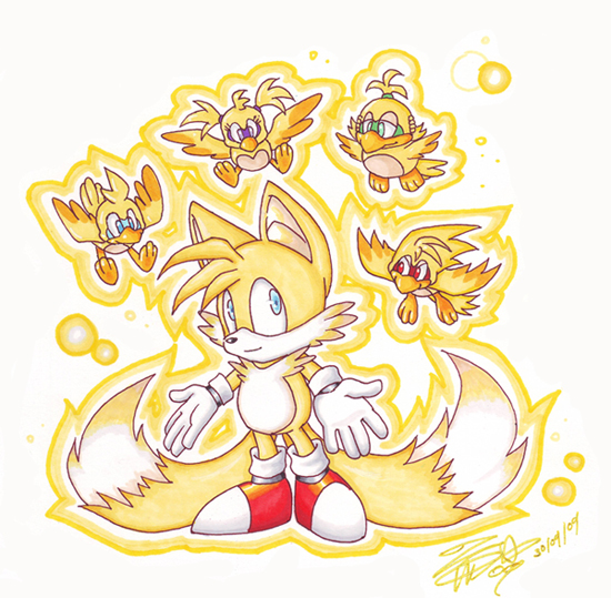 Super Sonic and Super Tails by ShadowLifeman on DeviantArt