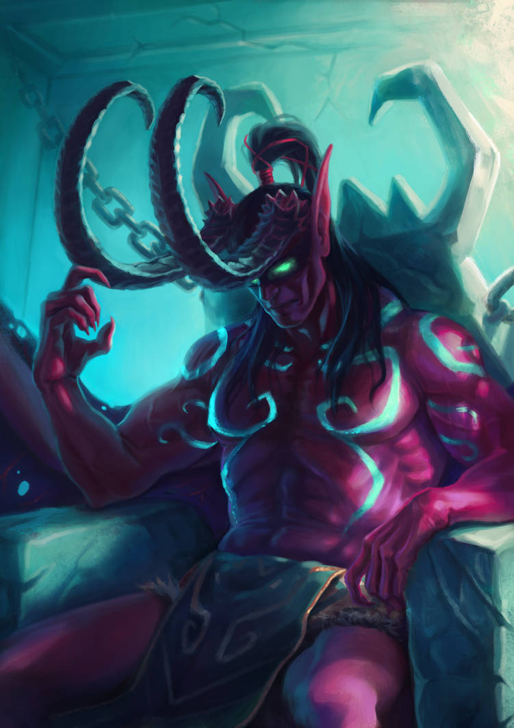Illidan fanart by Adorael Illidan fanart by Adorael