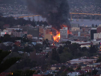 Hobart still burning