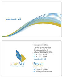 Lion Air Name Card