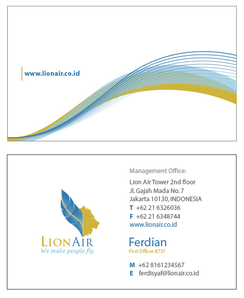 Lion Air Name Card