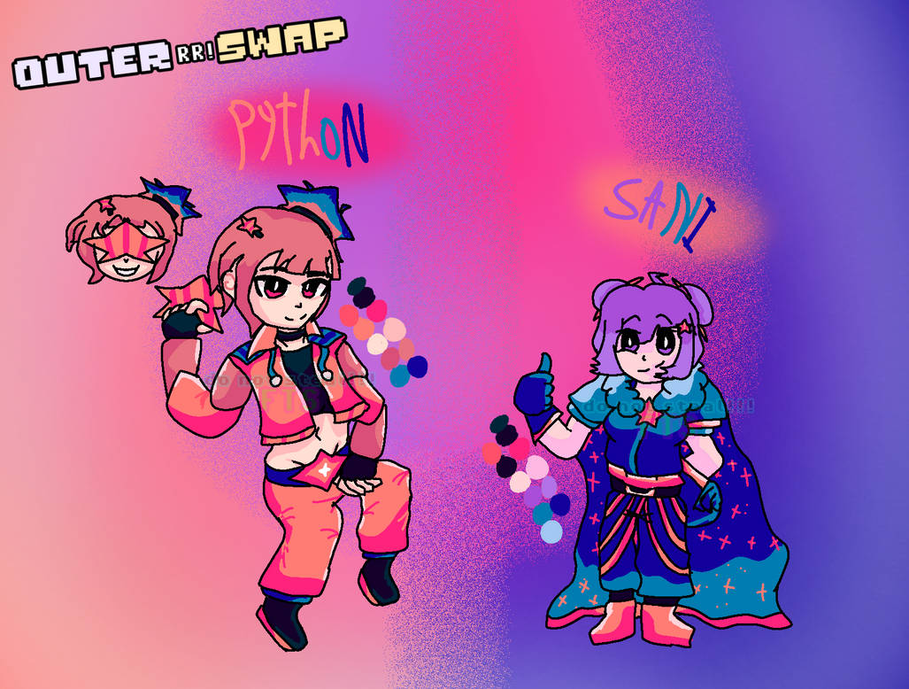 Outer!RR!Swap+ Python and Sani by freshthesigma on DeviantArt