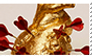 golden heart aesthetic stamp