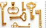 golden keys aesthetic stamp