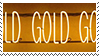 gold glow aesthetic stamp