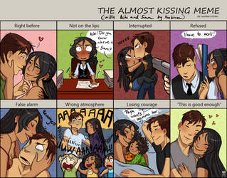 The almost kissing meme (AchixSam) by Mau-Acheron