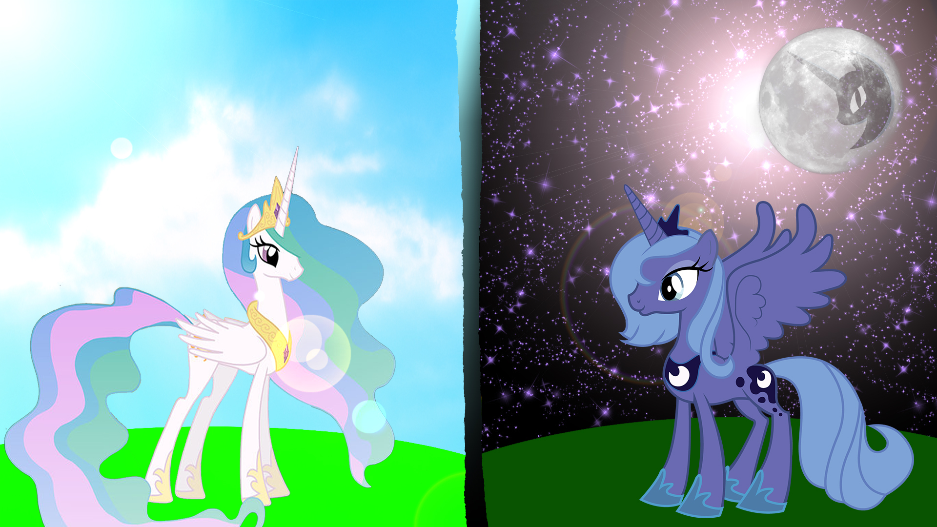 Celestia and Luna