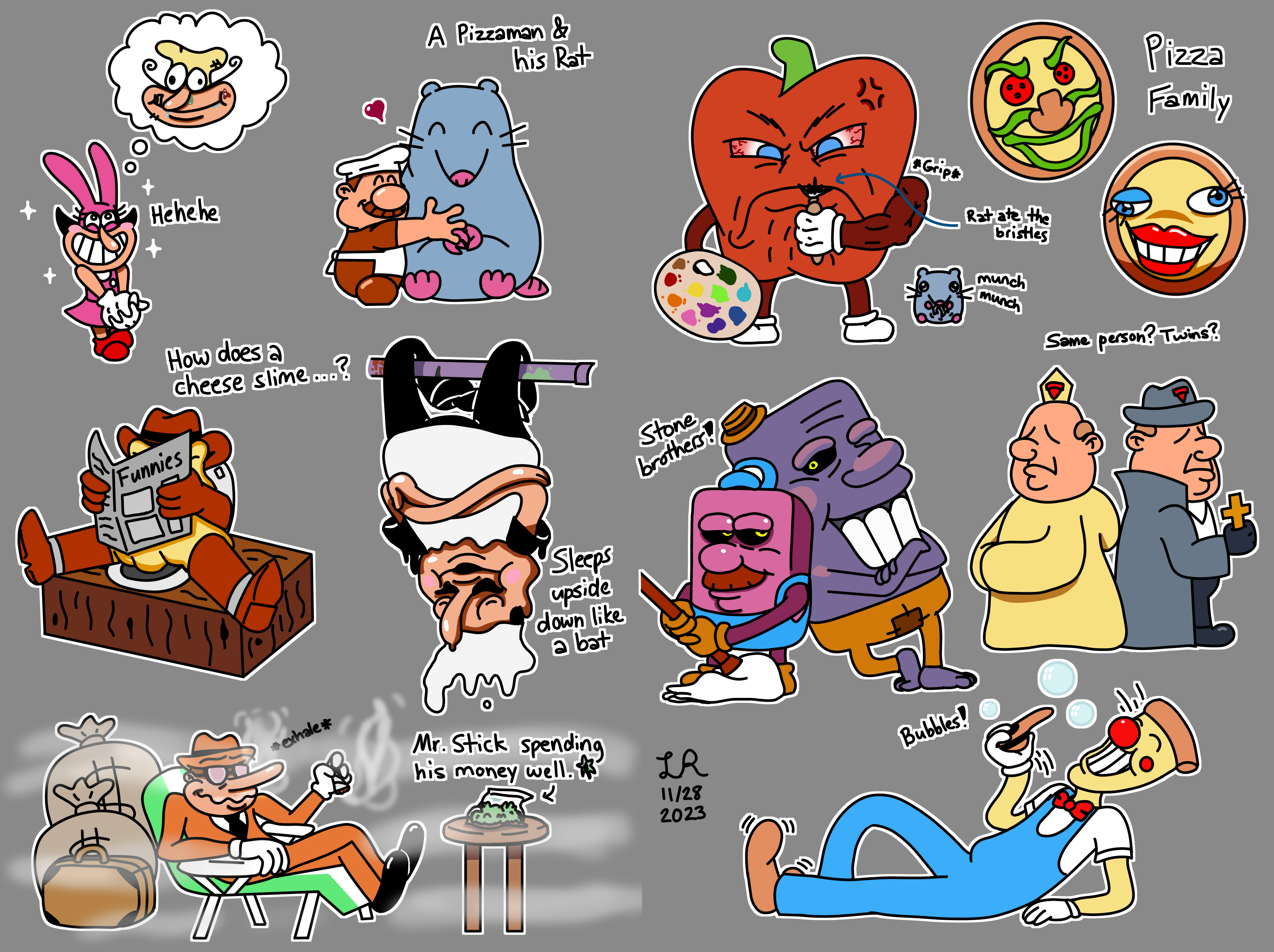 Pizza Tower characters collage by LunariaRide20 on DeviantArt