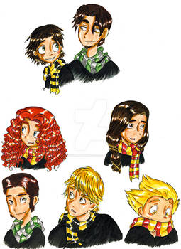 Super Six: Hogwarts AU set 2