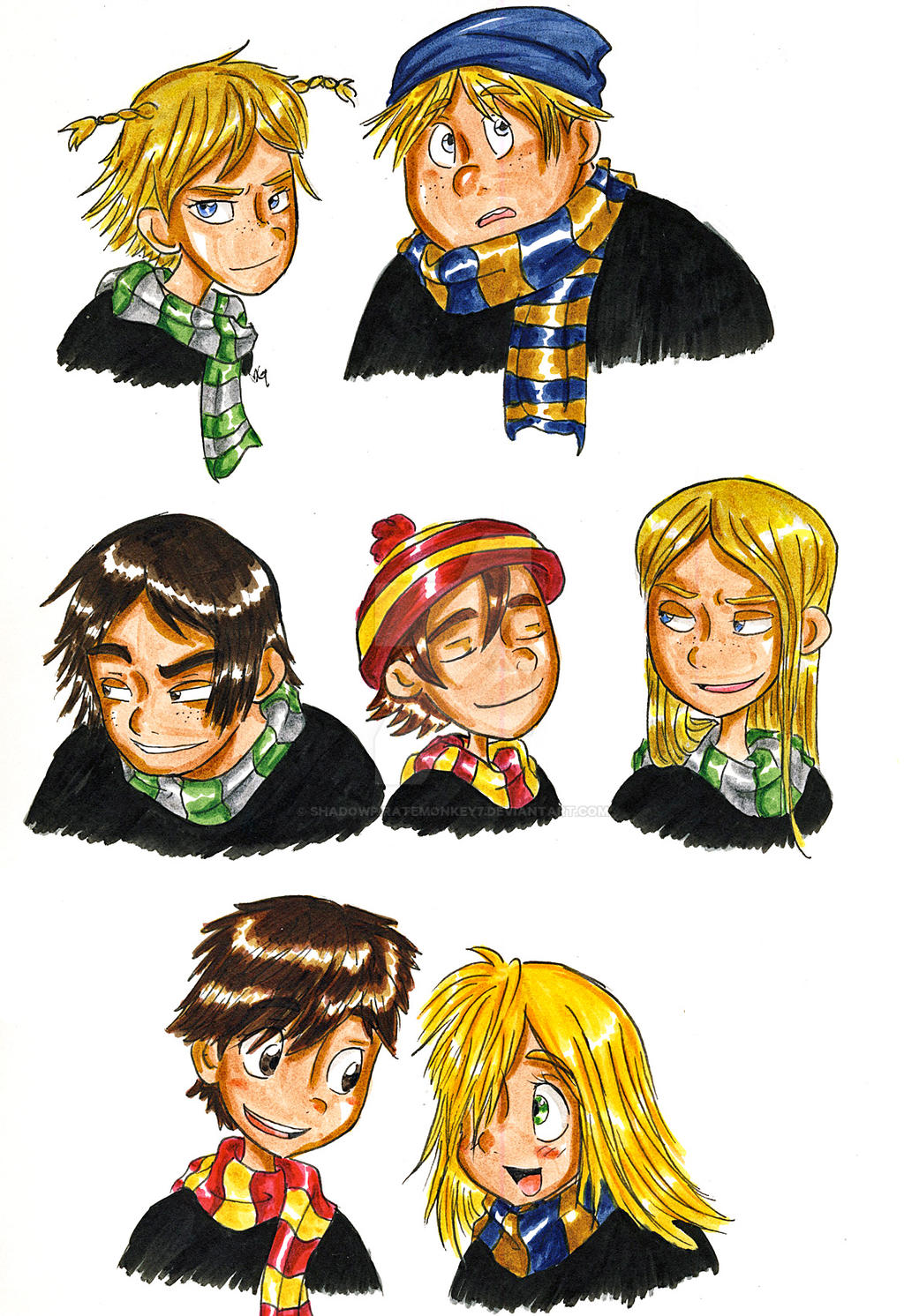 Super Six: Hogwarts AU set 3