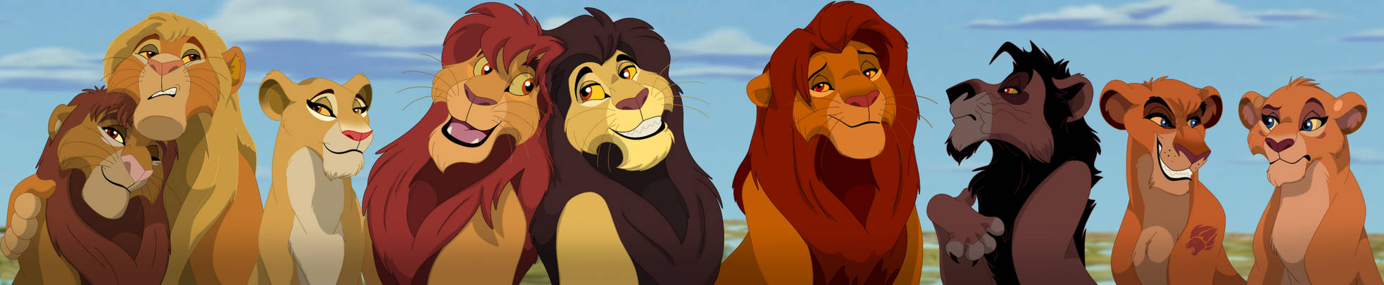 Simba and his Cousins by Percy-McMurphy on DeviantArt